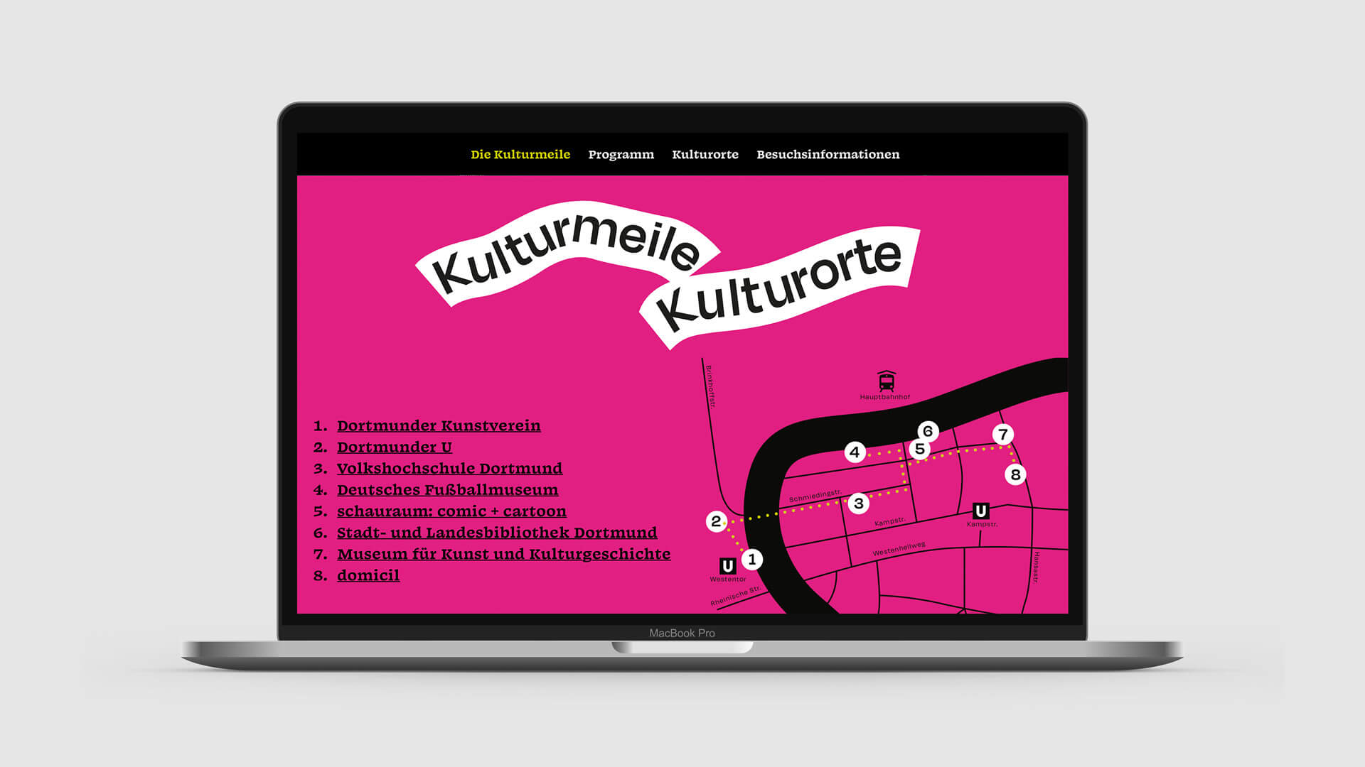 Kulturmeile Website