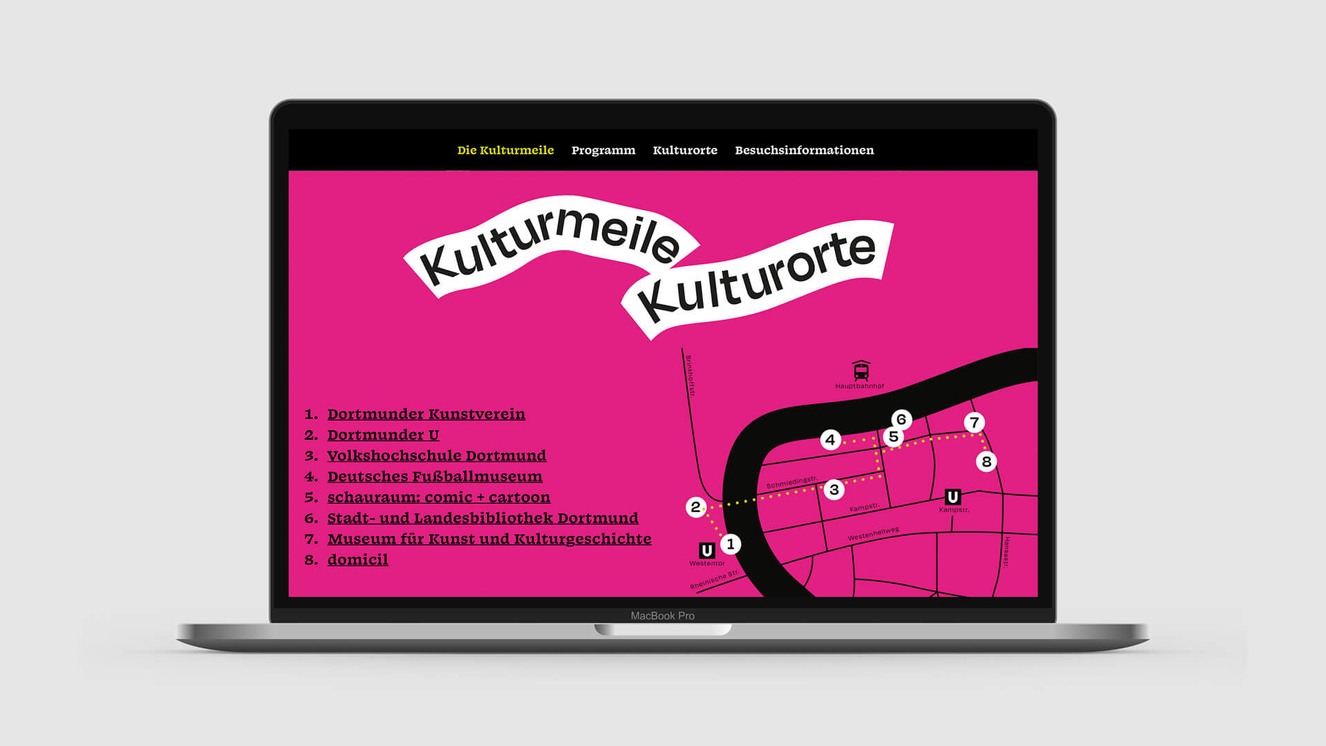 Die Kulturmeile Website